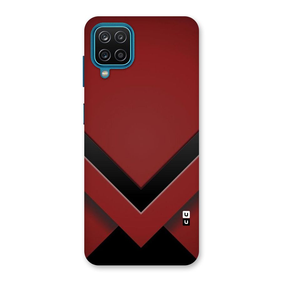 Red Black Fold Back Case for Galaxy M12