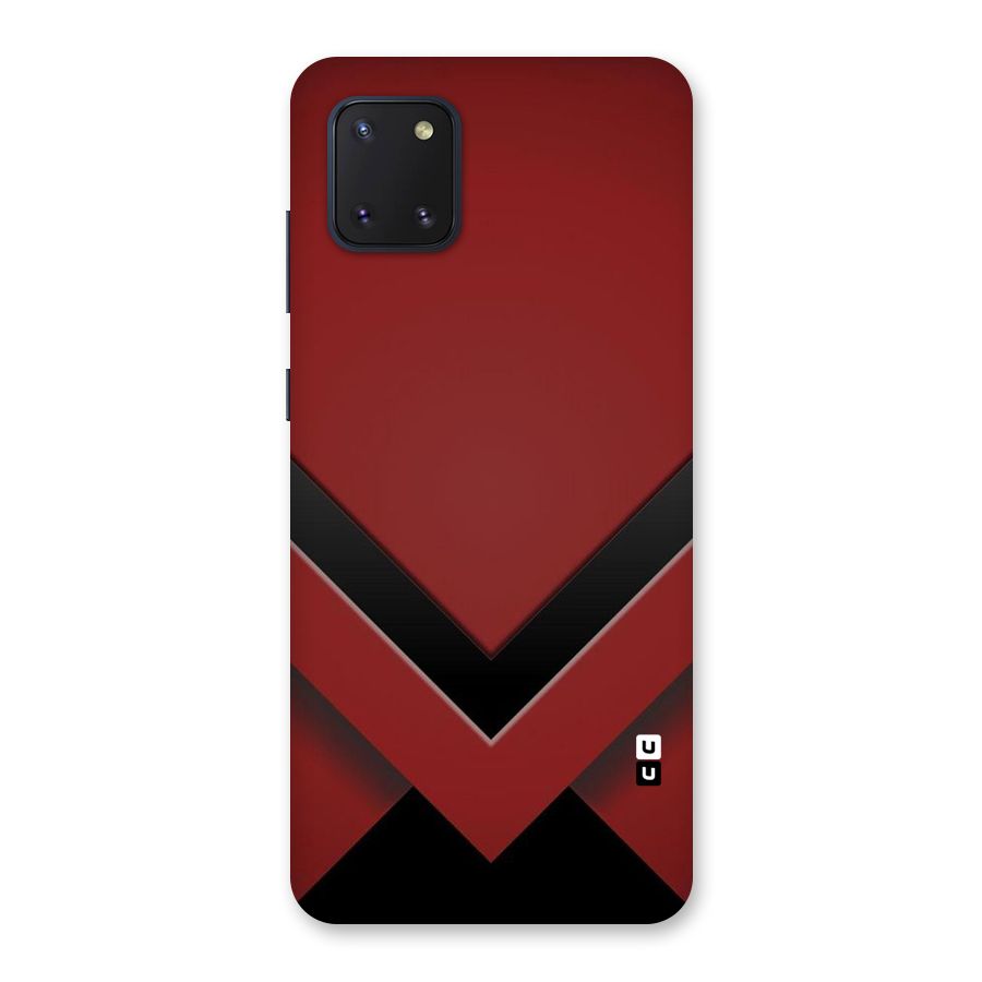 Red Black Fold Back Case for Galaxy Note 10 Lite