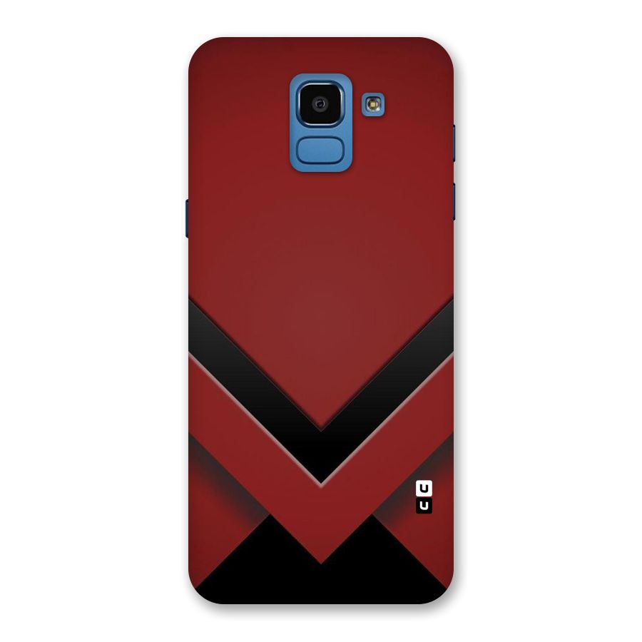 Red Black Fold Back Case for Galaxy On6