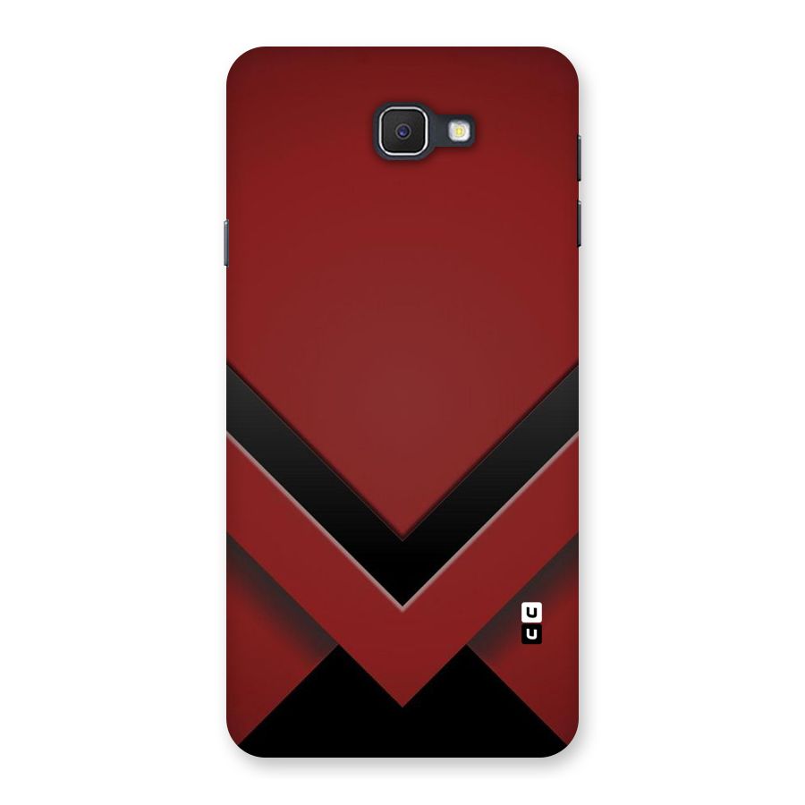 Red Black Fold Back Case for Galaxy On7 2016