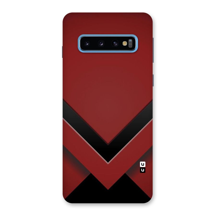 Red Black Fold Back Case for Galaxy S10