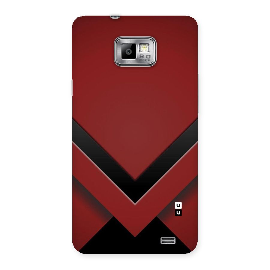 Red Black Fold Back Case for Galaxy S2
