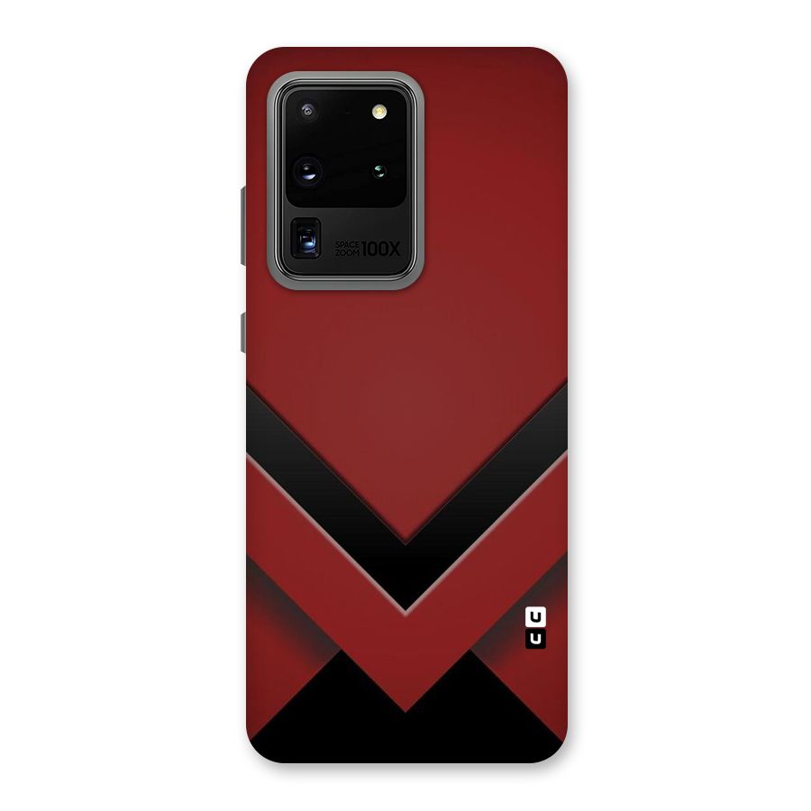Red Black Fold Back Case for Galaxy S20 Ultra