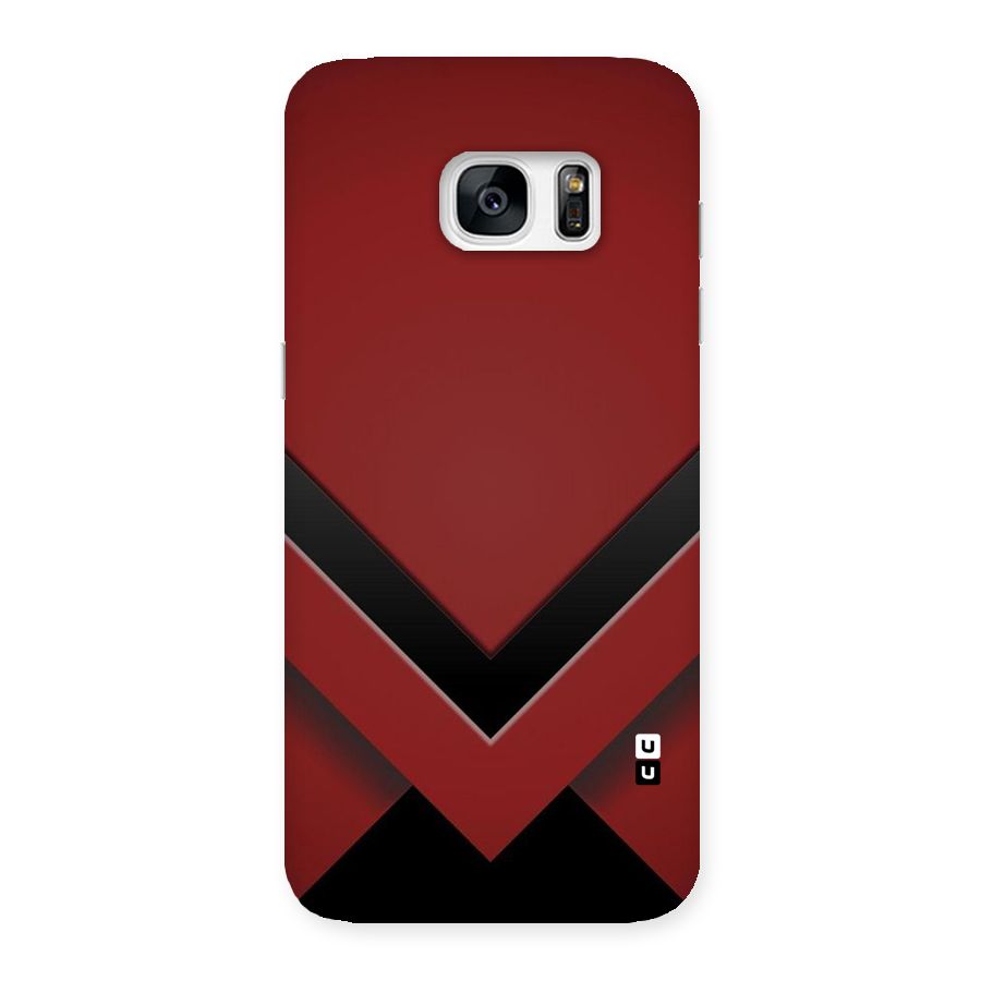 Red Black Fold Back Case for Galaxy S7 Edge