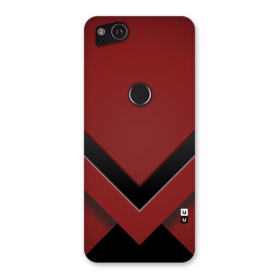 Red Black Fold Back Case for Google Pixel 2