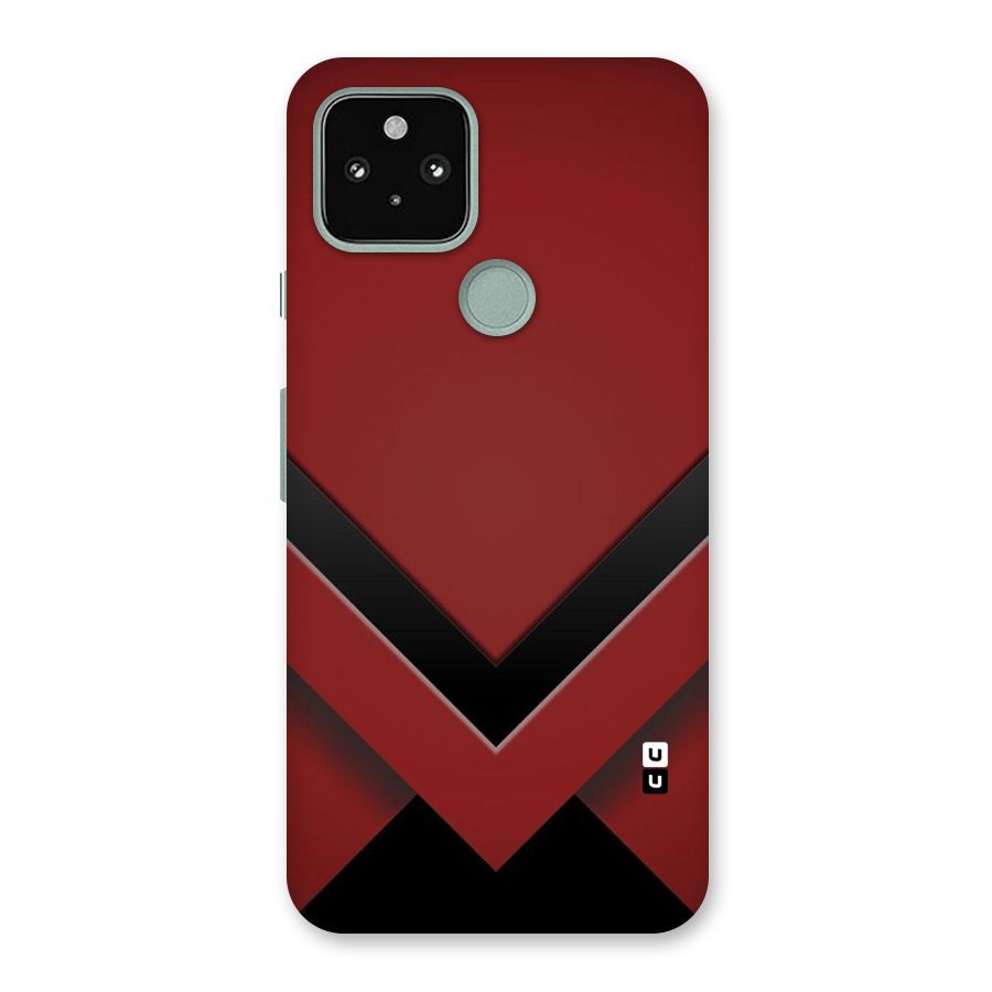 Red Black Fold Back Case for Google Pixel 5