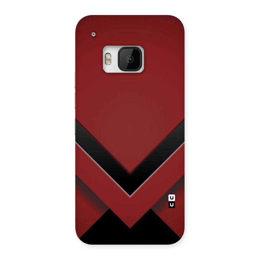 Red Black Fold Back Case for HTC One M9