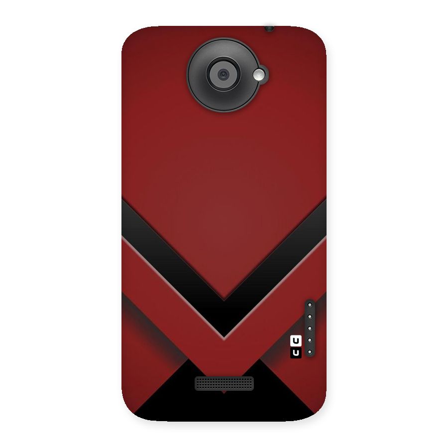 Red Black Fold Back Case for HTC One X