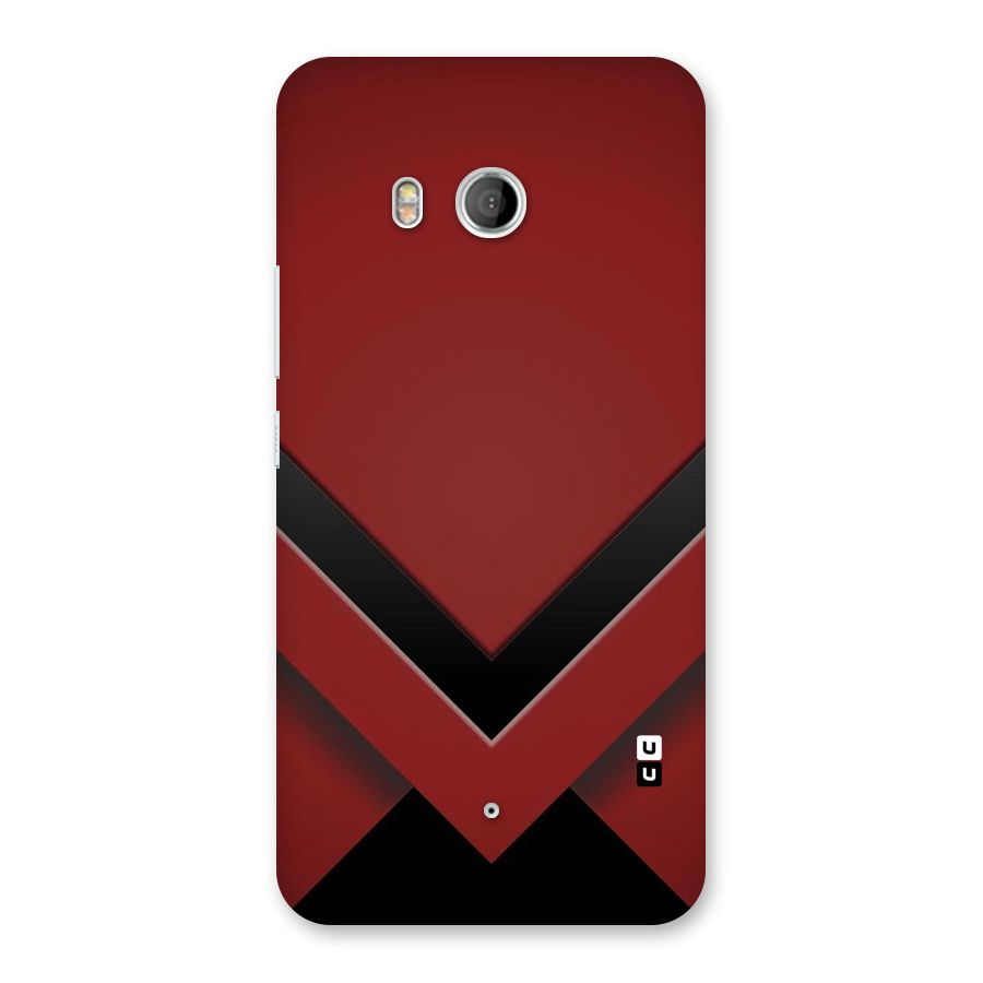 Red Black Fold Back Case for HTC U11