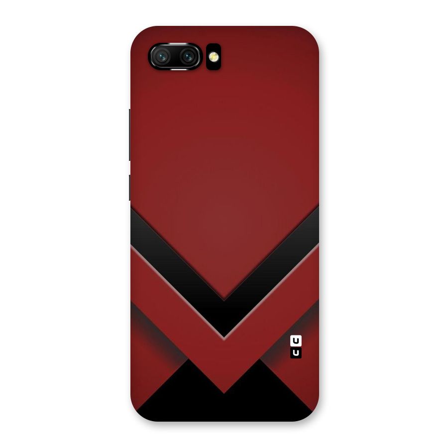 Red Black Fold Back Case for Honor 10