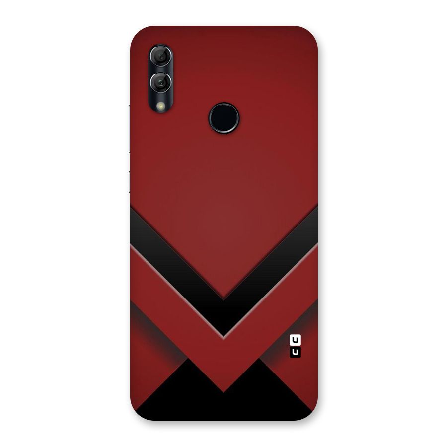 Red Black Fold Back Case for Honor 10 Lite