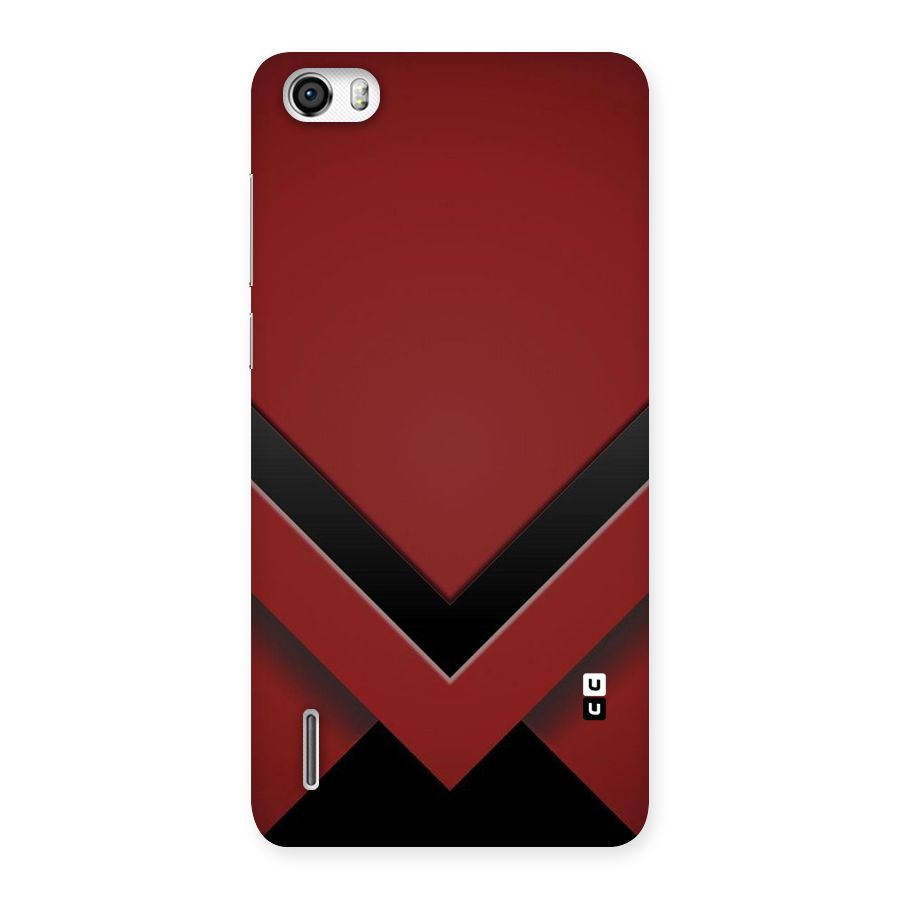Red Black Fold Back Case for Honor 6