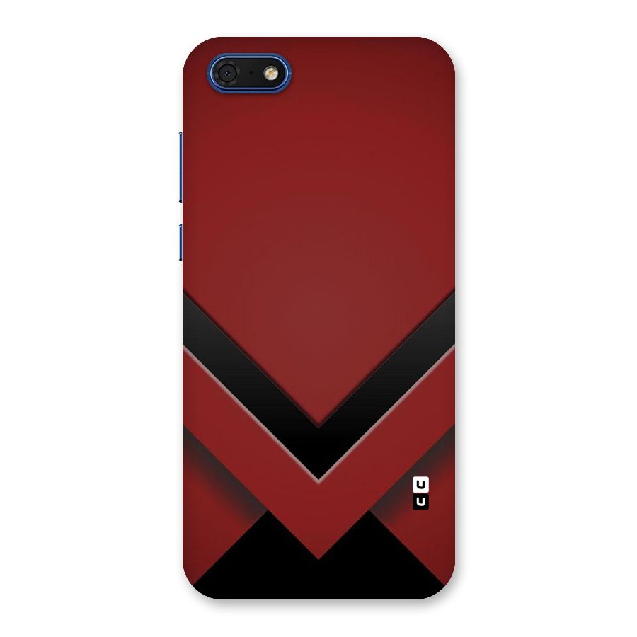 Red Black Fold Back Case for Honor 7s