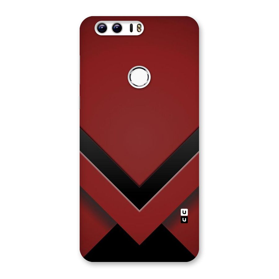 Red Black Fold Back Case for Honor 8