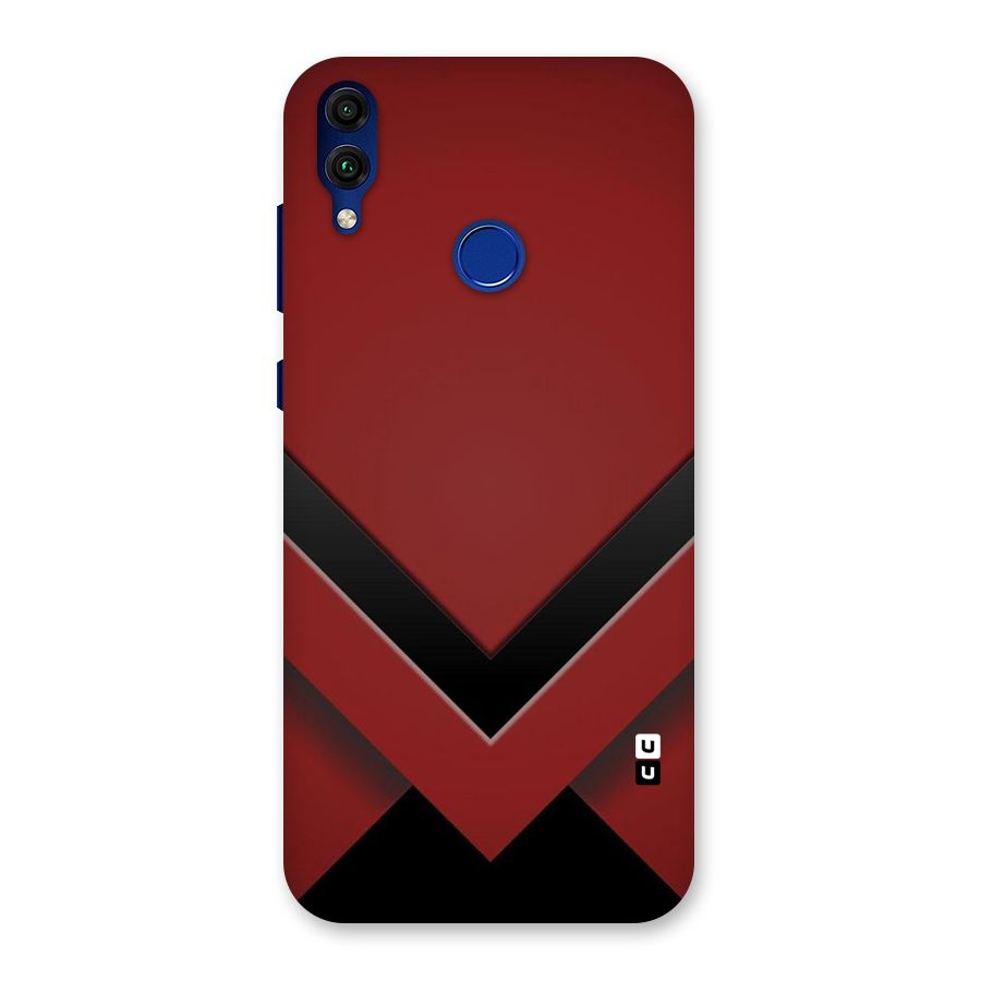 Red Black Fold Back Case for Honor 8C