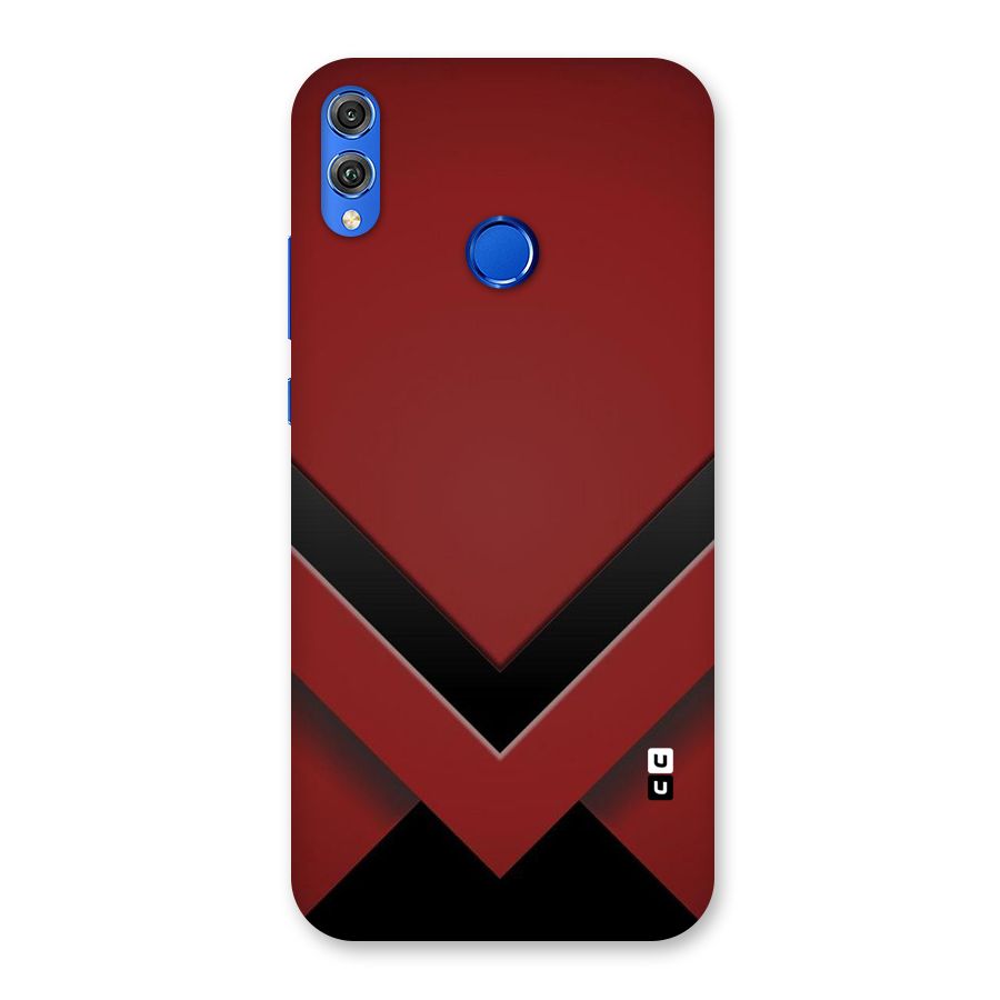 Red Black Fold Back Case for Honor 8X