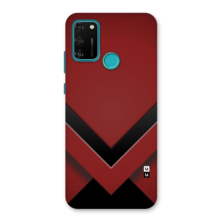 Red Black Fold Back Case for Honor 9A