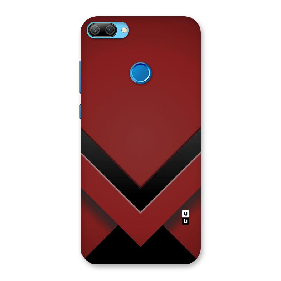Red Black Fold Back Case for Honor 9N