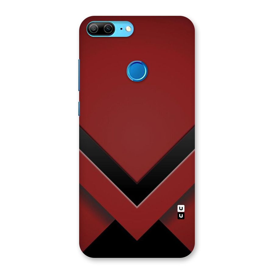 Red Black Fold Back Case for Honor 9 Lite