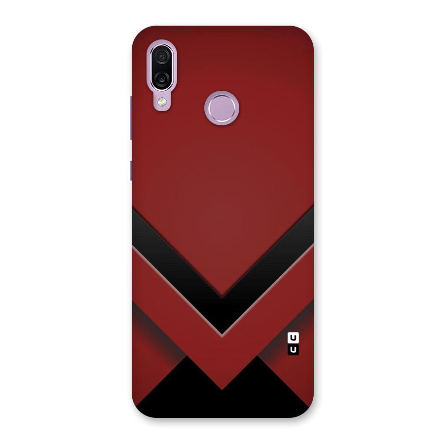 Red Black Fold Back Case for Honor Play