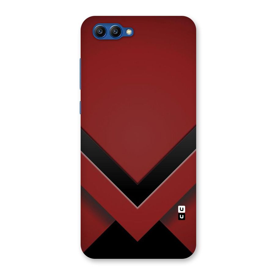Red Black Fold Back Case for Honor View 10