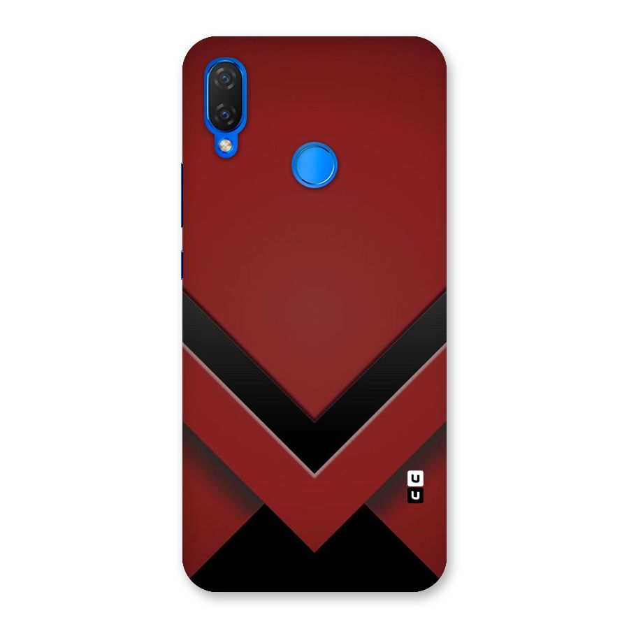 Red Black Fold Back Case for Huawei P Smart+