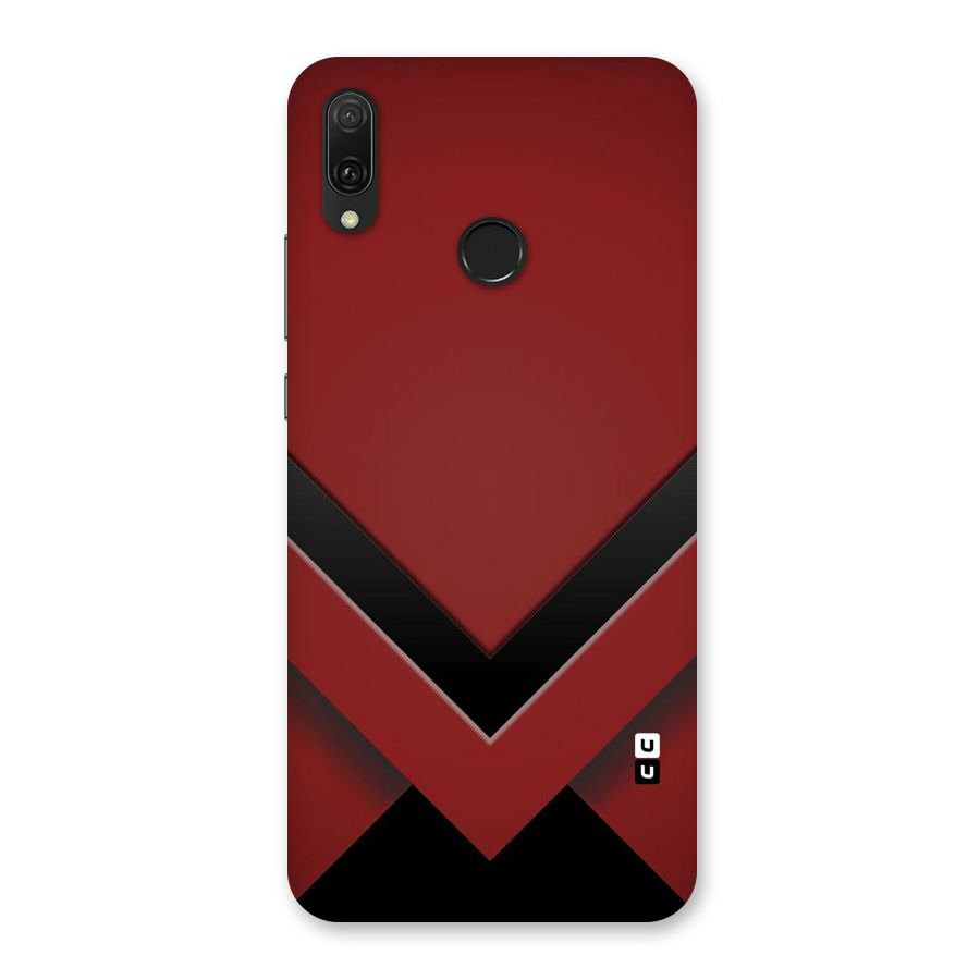 Red Black Fold Back Case for Huawei Y9 (2019)