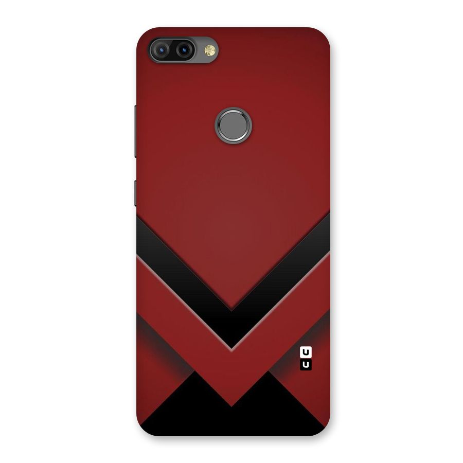 Red Black Fold Back Case for Infinix Hot 6 Pro