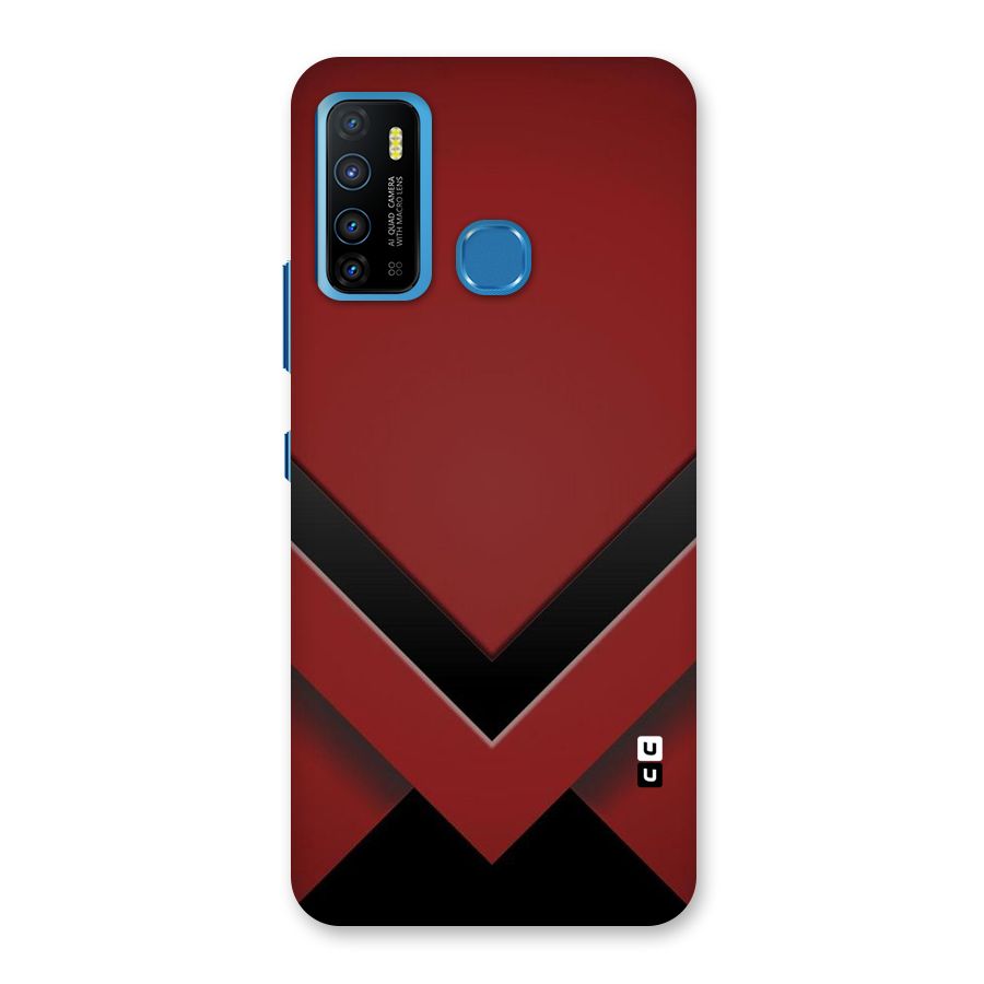 Red Black Fold Back Case for Infinix Hot 9