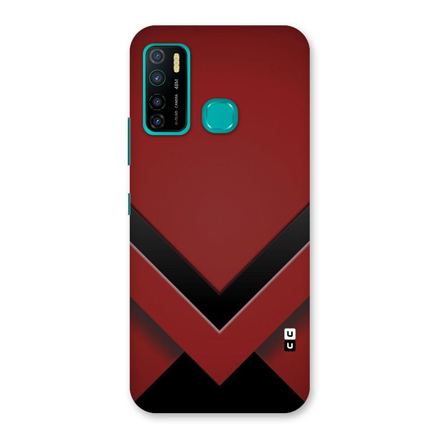 Red Black Fold Back Case for Infinix Hot 9 Pro