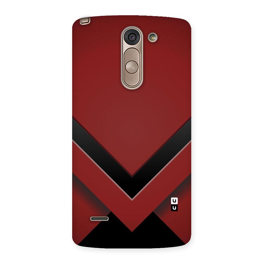 Red Black Fold Back Case for LG G3 Stylus
