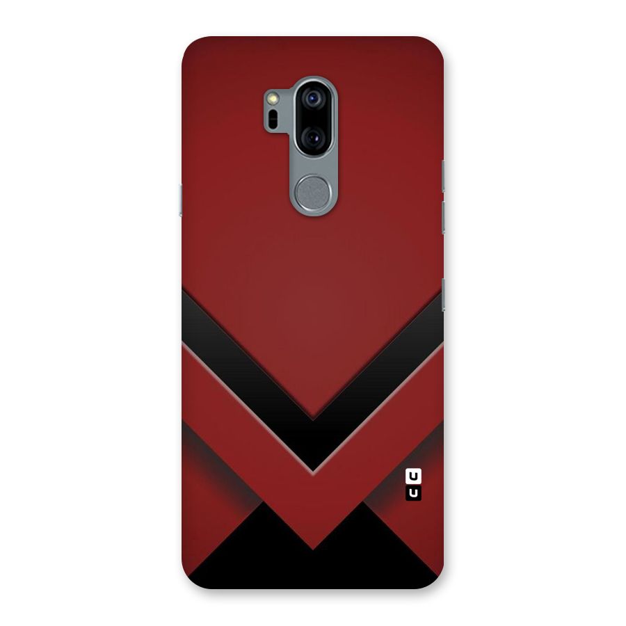 Red Black Fold Back Case for LG G7