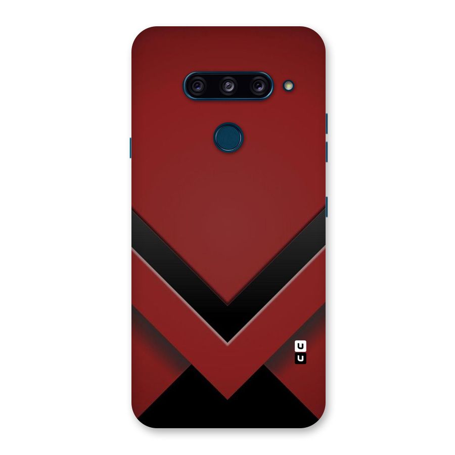 Red Black Fold Back Case for LG  V40 ThinQ