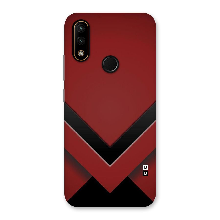 Red Black Fold Back Case for Lenovo A6 Note