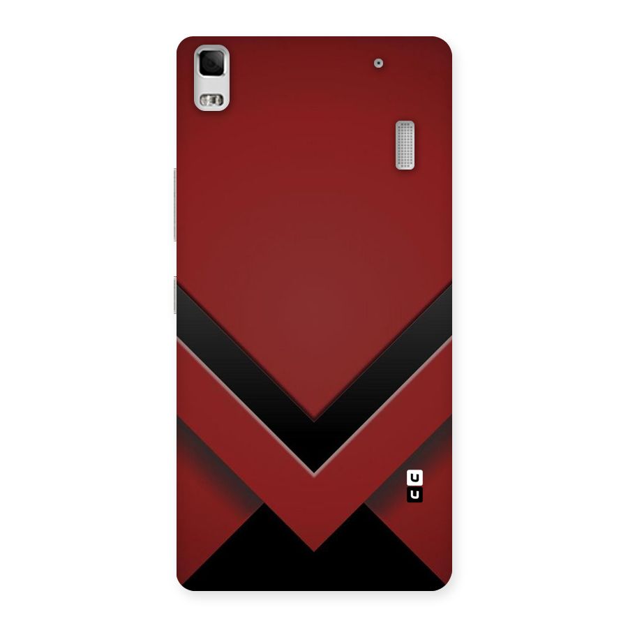 Red Black Fold Back Case for Lenovo K3 Note