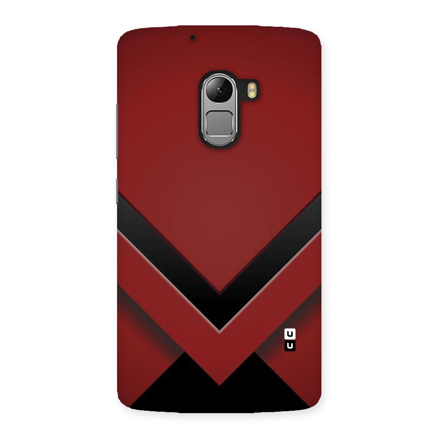 Red Black Fold Back Case for Lenovo K4 Note