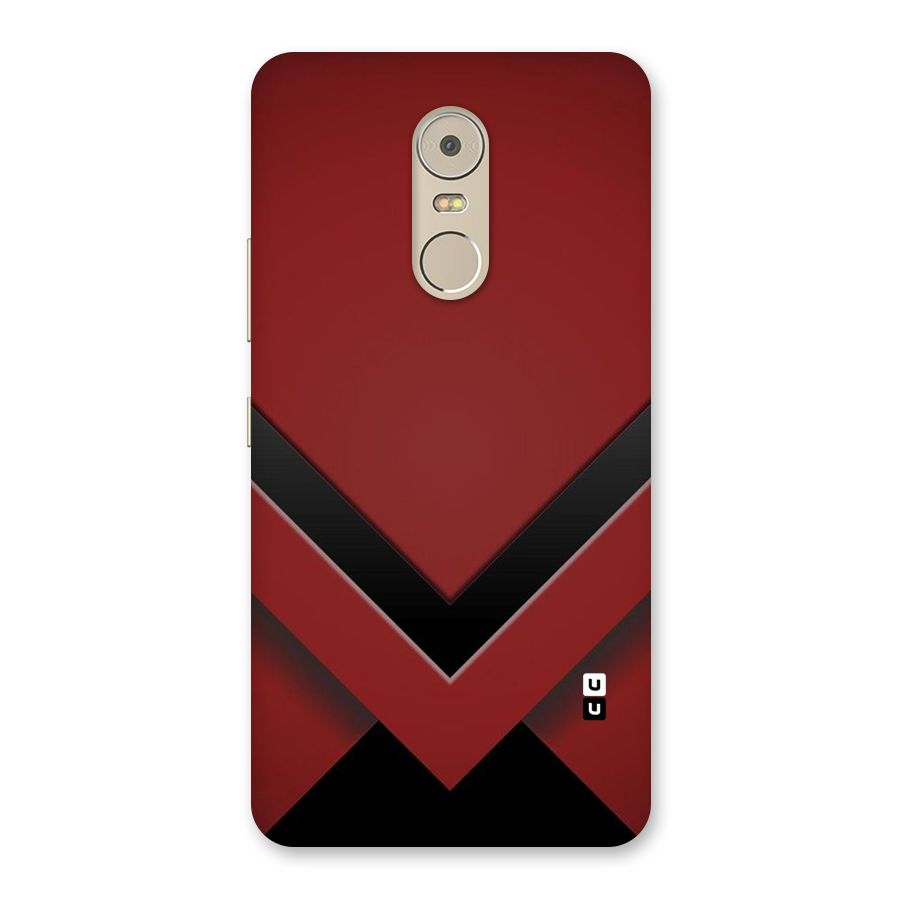 Red Black Fold Back Case for Lenovo K6 Note