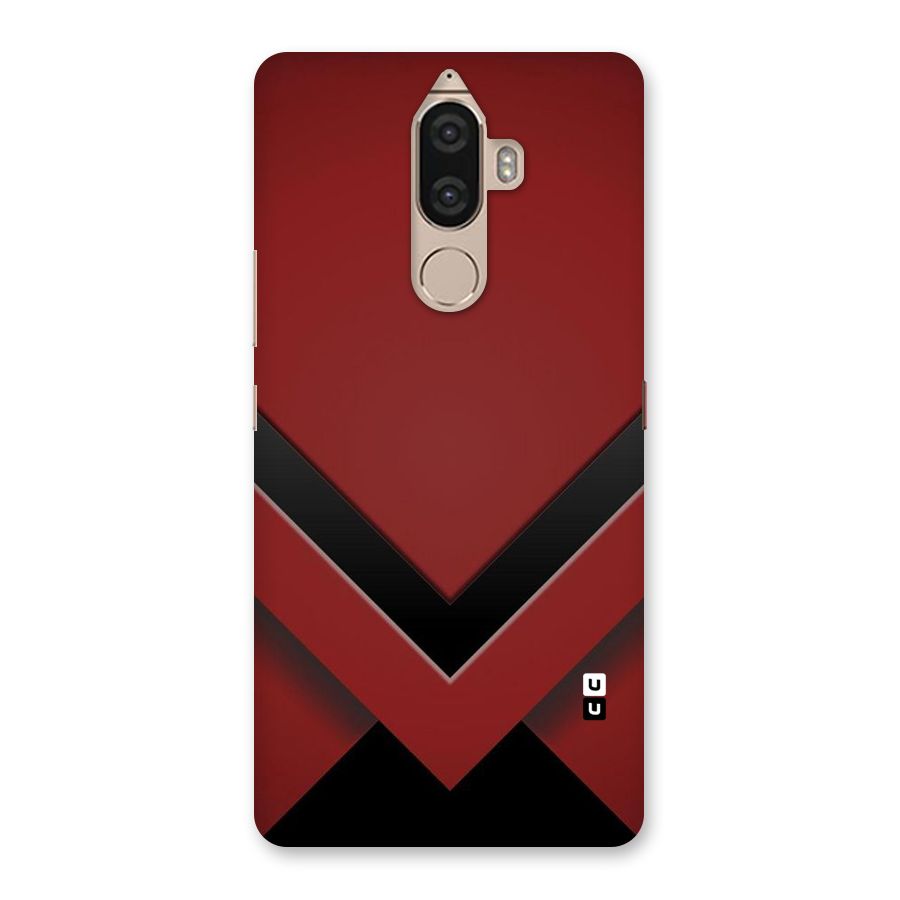 Red Black Fold Back Case for Lenovo K8 Note