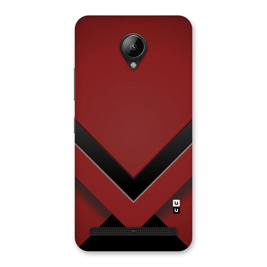 Red Black Fold Back Case for Lenovo C2