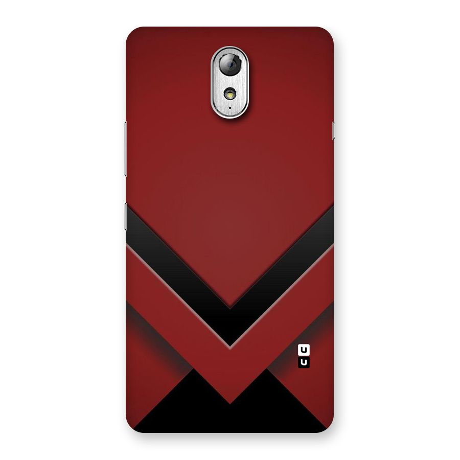 Red Black Fold Back Case for Lenovo Vibe P1M