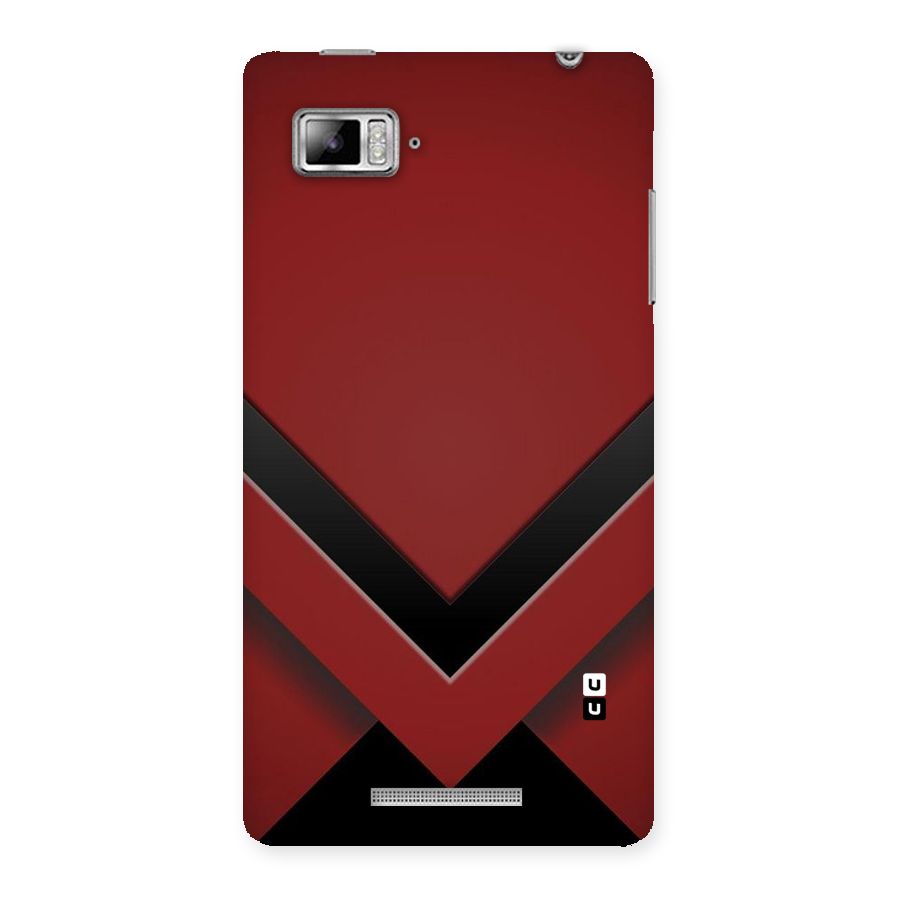 Red Black Fold Back Case for Lenovo Vibe Z K910