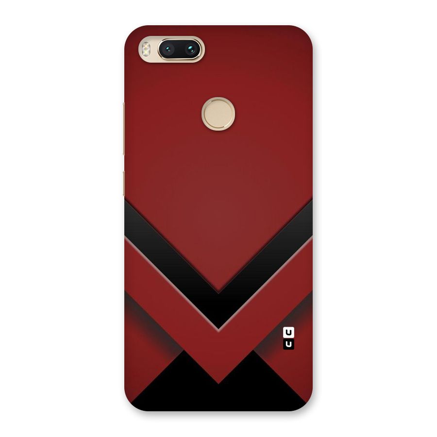 Red Black Fold Back Case for Mi A1