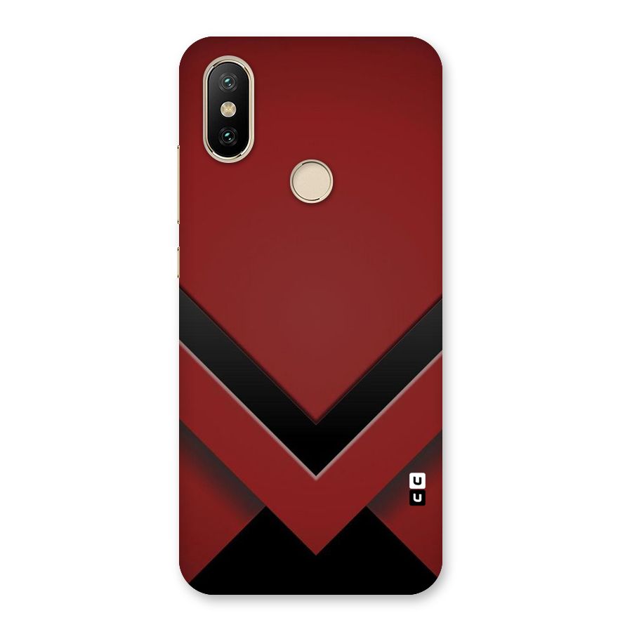 Red Black Fold Back Case for Mi A2