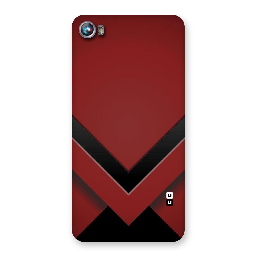 Red Black Fold Back Case for Micromax Canvas Fire 4 A107