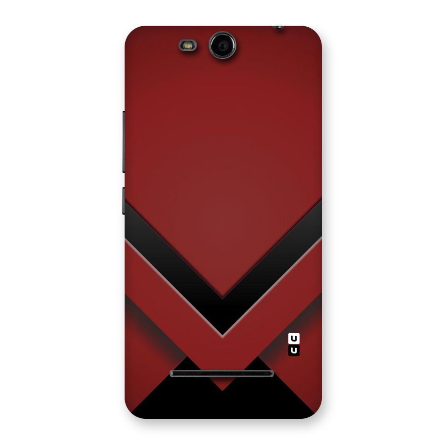 Red Black Fold Back Case for Micromax Canvas Juice 3 Q392