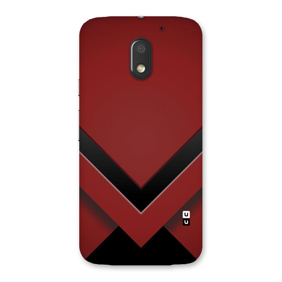 Red Black Fold Back Case for Moto E3 Power