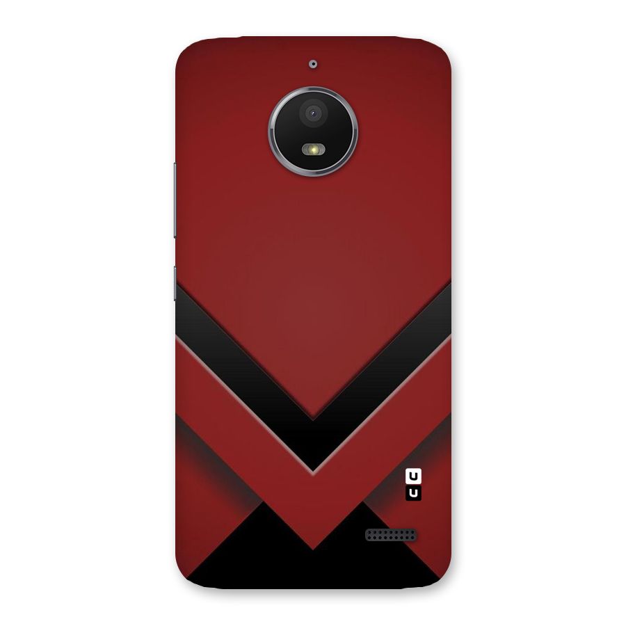 Red Black Fold Back Case for Moto E4