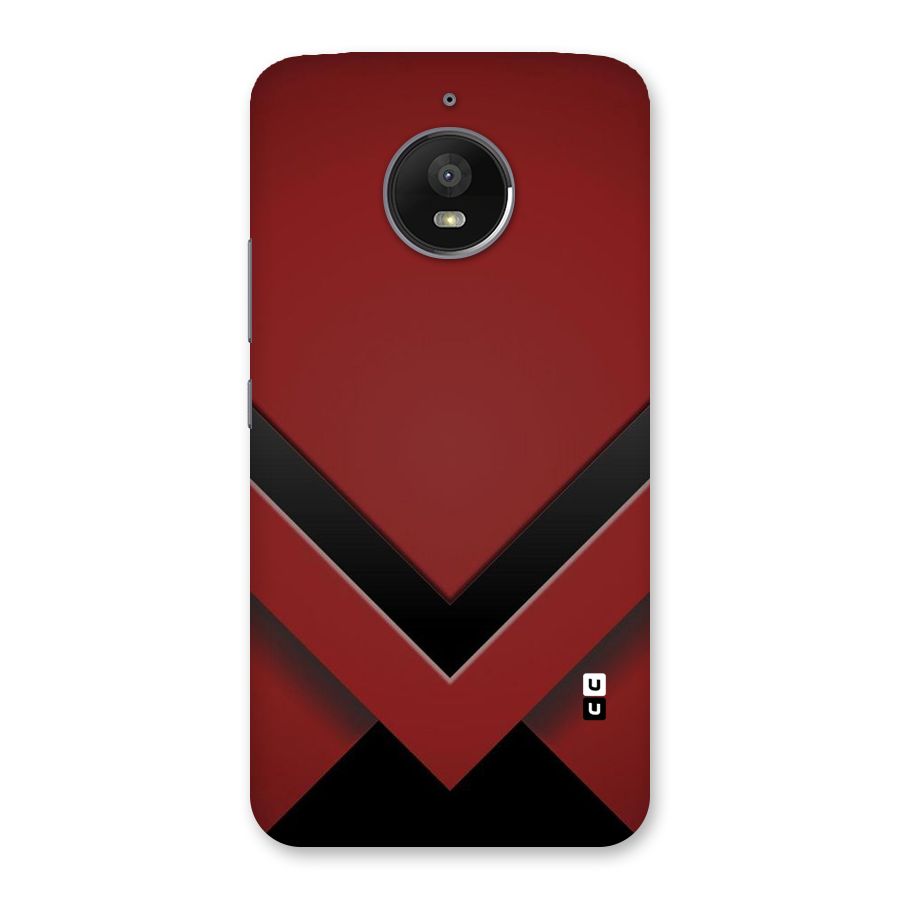 Red Black Fold Back Case for Moto E4 Plus