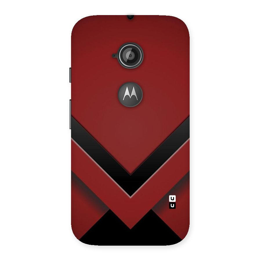 Red Black Fold Back Case for Moto E 2nd Gen