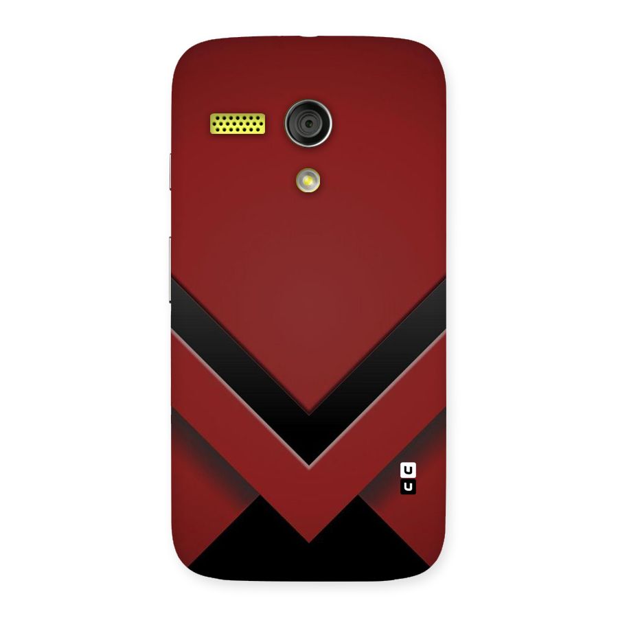 Red Black Fold Back Case for Moto G